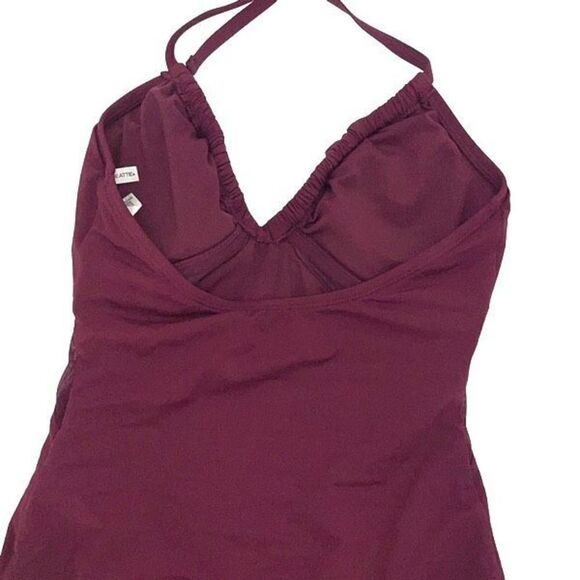 Bleu Rod Beattie Womens Don't Mesh With Me Halter Swimsuit Pomegranate Size 4‎ - Picture 7 of 10